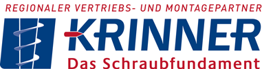 Signet Krinner Schraubfundamente regionaler Vertriebs- und Montagepartner